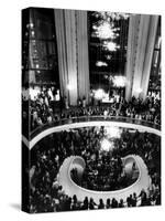 The Lobby of the Metropolitan Opera, Lincoln Center, New York City, 1960's-null-Stretched Canvas