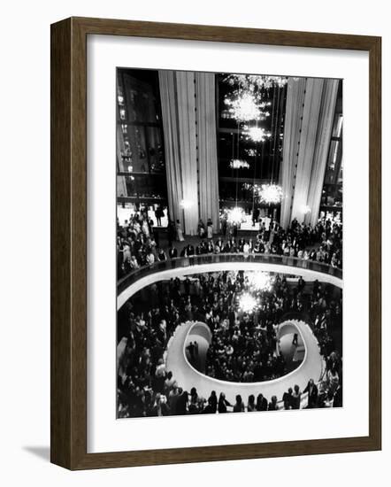 The Lobby of the Metropolitan Opera, Lincoln Center, New York City, 1960's-null-Framed Photo