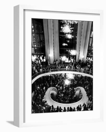 The Lobby of the Metropolitan Opera, Lincoln Center, New York City, 1960's-null-Framed Photo