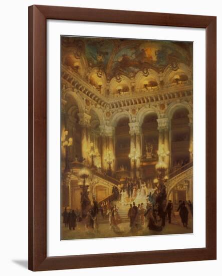 The Lobby of the Paris Opera-Jean Béraud-Framed Art Print