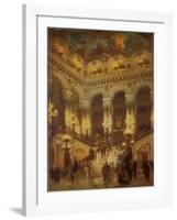 The Lobby of the Paris Opera-Jean Béraud-Framed Art Print