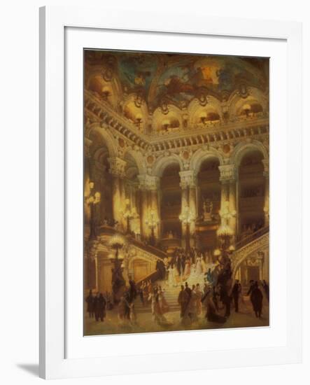 The Lobby of the Paris Opera-Jean Béraud-Framed Art Print