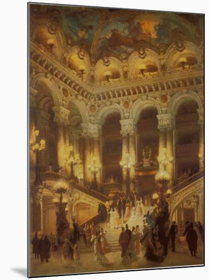 The Lobby of the Paris Opera-Jean Béraud-Mounted Art Print