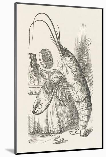 The Lobster at His Toilet-John Tenniel-Mounted Photographic Print