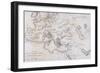 The Localities and Gradual Advance of the Barbarian Nations, C.1850-W Hughes-Framed Giclee Print