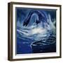 The Loch Ness Monster Attacks a Fisherman-null-Framed Giclee Print