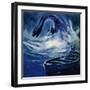 The Loch Ness Monster Attacks a Fisherman-null-Framed Giclee Print