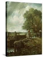 The Lock, 1824-John Constable-Stretched Canvas