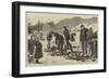 The Lock-Out in South Wales, Miners Breaking Stones on the Brecon Road-null-Framed Giclee Print