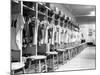 The Locker Room of the Brooklyn Dodgers-null-Mounted Photographic Print