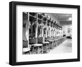 The Locker Room of the Brooklyn Dodgers-null-Framed Photographic Print