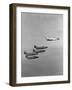 The Lockheed T2v-1 Seastar Teaming up with the Blue Angels Stunt Team-null-Framed Photographic Print