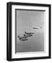 The Lockheed T2v-1 Seastar Teaming up with the Blue Angels Stunt Team-null-Framed Photographic Print