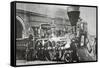 The Locomotive that Pulled the Funeral Train of Abraham Lincoln-null-Framed Stretched Canvas