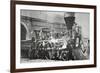 The Locomotive that Pulled the Funeral Train of Abraham Lincoln-null-Framed Giclee Print