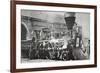 The Locomotive that Pulled the Funeral Train of Abraham Lincoln-null-Framed Giclee Print