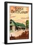 The Lodge at Bryce Canyon, Utah-Lantern Press-Framed Art Print
