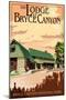 The Lodge at Bryce Canyon, Utah-Lantern Press-Mounted Art Print