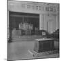 The Lodge Room, showing decorative frieze, Masonic Temple, Birmingham, Alabama, 1924-Unknown-Mounted Photographic Print