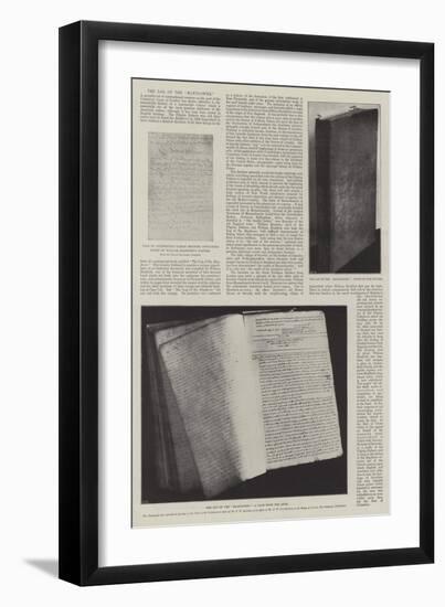 The Log of the Mayflower-null-Framed Giclee Print