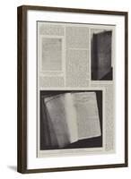 The Log of the Mayflower-null-Framed Giclee Print