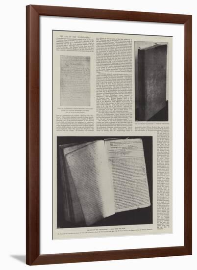 The Log of the Mayflower-null-Framed Giclee Print