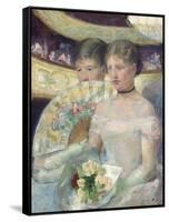 The Loge, 1882-Mary Cassatt-Framed Stretched Canvas