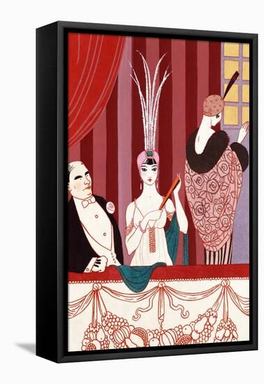 The Loge, France, Early 20th Century-Georges Barbier-Framed Stretched Canvas