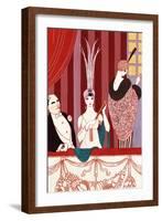 The Loge, France, Early 20th Century-Georges Barbier-Framed Giclee Print