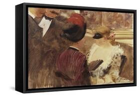 The Loge-Jean Louis Forain-Framed Stretched Canvas