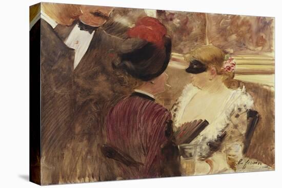 The Loge-Jean Louis Forain-Stretched Canvas