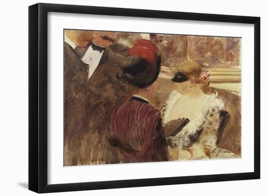 The Loge-Jean Louis Forain-Framed Giclee Print