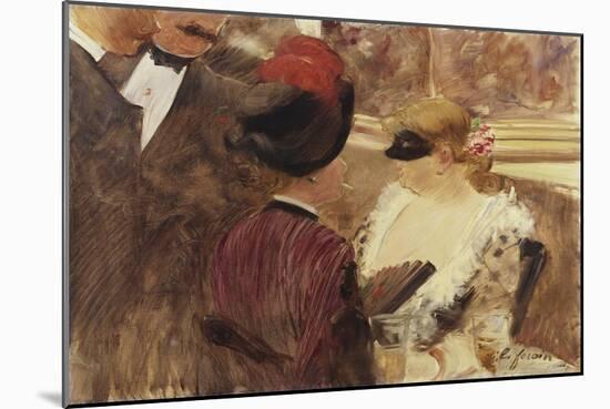 The Loge-Jean Louis Forain-Mounted Giclee Print