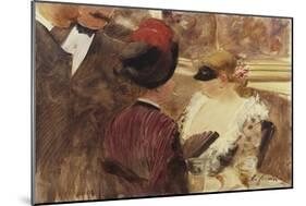 The Loge-Jean Louis Forain-Mounted Giclee Print