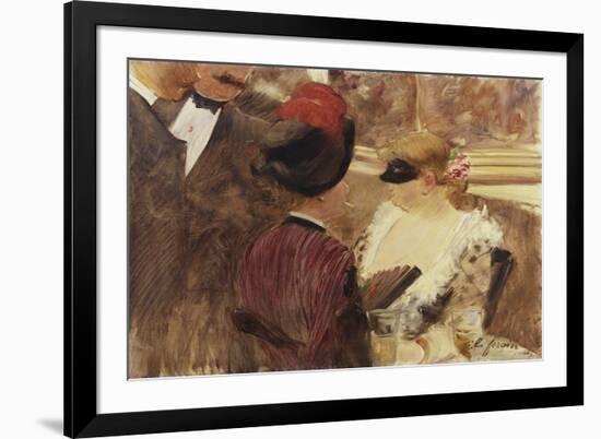 The Loge-Jean Louis Forain-Framed Giclee Print