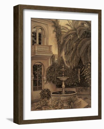 The Loggia and Fountain-David Parks-Framed Art Print