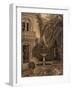 The Loggia and Fountain-David Parks-Framed Art Print