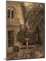 The Loggia and Fountain-David Parks-Mounted Art Print