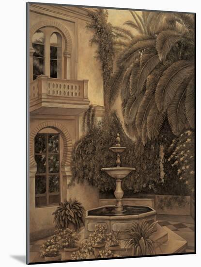 The Loggia and Fountain-David Parks-Mounted Art Print