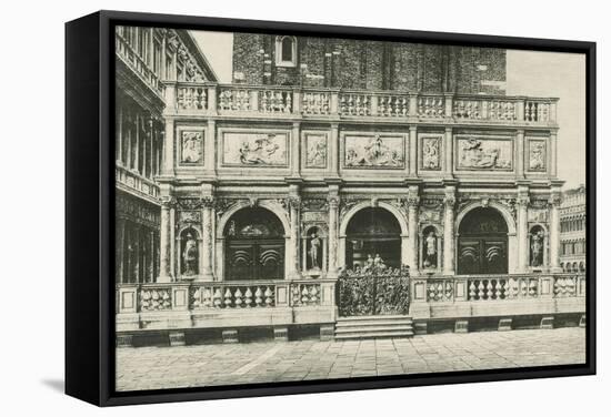 The Loggia of the Bell Tower in Venice, 1886, Italy-Jacques Callot-Framed Stretched Canvas