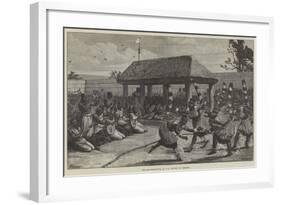 The Logunkayau-Wa, or Tail Dancers of Dahomey-Felix Regamey-Framed Giclee Print