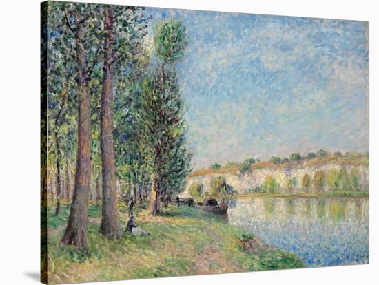 The Loing at Moret; Le Loing a Moret, 1885-Alfred Sisley-Stretched Canvas