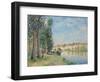 The Loing at Moret; Le Loing a Moret, 1885-Alfred Sisley-Framed Giclee Print