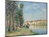 The Loing at Moret; Le Loing a Moret, 1885-Alfred Sisley-Mounted Giclee Print
