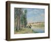 The Loing at Moret; Le Loing a Moret, 1885-Alfred Sisley-Framed Premium Giclee Print