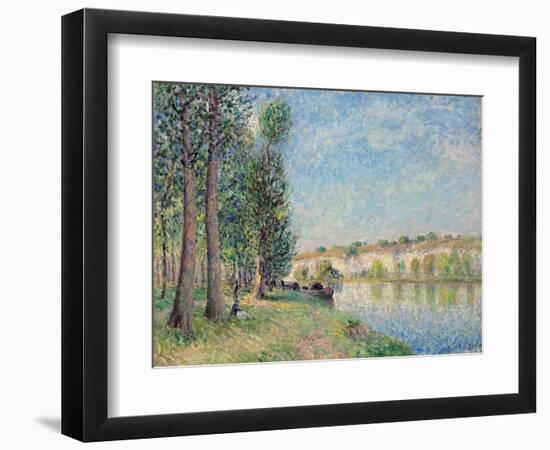 The Loing at Moret; Le Loing a Moret, 1885-Alfred Sisley-Framed Premium Giclee Print