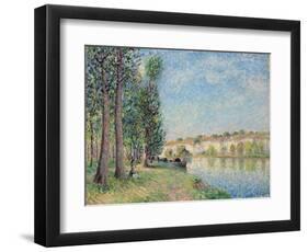 The Loing at Moret; Le Loing a Moret, 1885-Alfred Sisley-Framed Premium Giclee Print