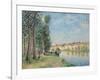 The Loing at Moret; Le Loing a Moret, 1885-Alfred Sisley-Framed Giclee Print