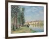 The Loing at Moret; Le Loing a Moret, 1885-Alfred Sisley-Framed Giclee Print