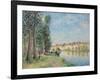 The Loing at Moret; Le Loing a Moret, 1885-Alfred Sisley-Framed Giclee Print